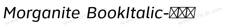 Morganite BookItalic字体转换